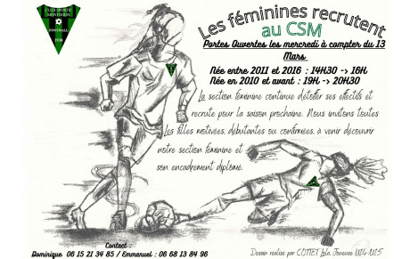Recrutement sections féminines